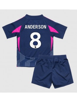 Nottingham Forest Elliot Anderson #8 Replika Borta Kläder Barn 2024-25 Kortärmad (+ byxor)